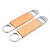 Bottle Opener,2pcs - Stainless Steel Beer Bottle Opener with Wooden Handle, Bartender Flat Beer Opener for Bar,Kitchen,Restaurant In Australia - Darrahopens