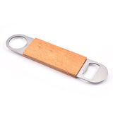 Bottle Opener,2pcs - Stainless Steel Beer Bottle Opener with Wooden Handle, Bartender Flat Beer Opener for Bar,Kitchen,Restaurant In Australia - Darrahopens