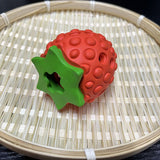 Strawberry Dog Toys, Dog Chew Toys for Aggressive chewers, Durable Puppy Feeder Toys, Interactive Dog Toys for Small Medium Large