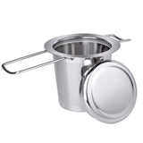 Stainless Steel Tea Steeper Fine Mesh Filters,Large Capacity Tea Strainer With Folding Handle And Lid,Hanging On Teapots Mugs Cups In Australia - Darrahopens
