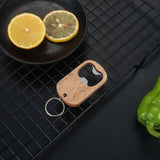 Bottle Opener Keychain Portable Wooden Beer Bottle Opener Keyring Beverage Drinks Bottle Opener Key Chain Christmas Birthday