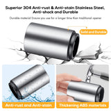 Premium Beer Bottle Opener (Silver),Stainless Steel Automatic Push Down No Damage Quick to Open Small Portable Bottle Cap Openers