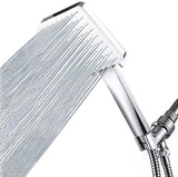 Shower Head, Handheld Shower Heads with Hose and Adjustable Bracket, 6 Spray Settings High Pressure Shower Head Combo Set