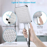 Shower Head, Handheld Shower Heads with Hose and Adjustable Bracket, 6 Spray Settings High Pressure Shower Head Combo Set