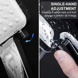 Shower Head, Handheld Shower Heads with Hose and Adjustable Bracket, 6 Spray Settings High Pressure Shower Head Combo Set
