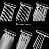 Shower Head, Handheld Shower Heads with Hose and Adjustable Bracket, 6 Spray Settings High Pressure Shower Head Combo Set