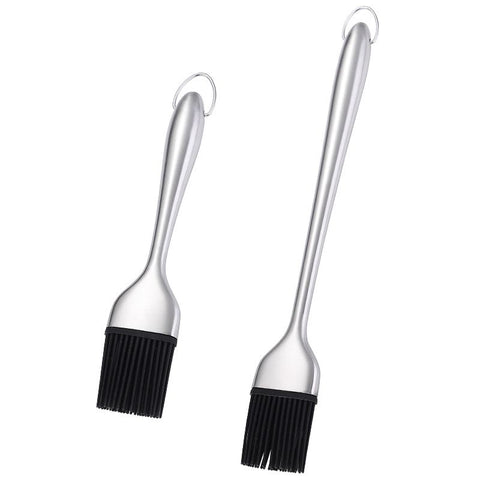 2 Pack Heavy-duty BBQ Basting Brush,Great For BBQ Meat,Cakes And Pastries  Solid Sturdy BBQ Basting Brush with Stainless In Australia - Darrahopens