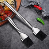 2 Pack Heavy-duty BBQ Basting Brush,Great For BBQ Meat,Cakes And Pastries  Solid Sturdy BBQ Basting Brush with Stainless In Australia - Darrahopens
