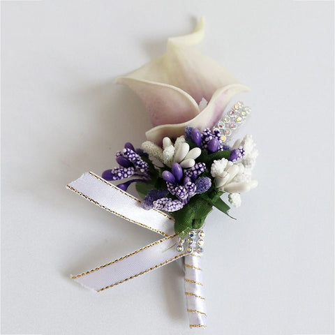 Boutonniere for Men Wedding Groom Best Man Boutonniere with Pin Set of  for Wedding Party Prom Event Ceremony Anniversary(Purple) In Australia - Darrahopens