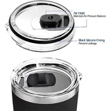 2pcs 20 oz Magnetic Tumbler Lid - Compatible with - Magnetic Slider Switch Spill Proof Tumbler Cover (20 oz-black) In Australia - Darrahopens