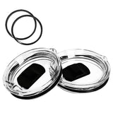 2pcs 20 oz Magnetic Tumbler Lid - Compatible with - Magnetic Slider Switch Spill Proof Tumbler Cover (20 oz-black)