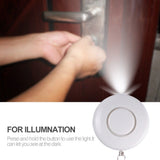 White Illuminated Circular Alarm High Decibels Female Self-Defenses Emergency Device, Alarm Emergency Alarm Personal Alarm