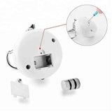 White Illuminated Circular Alarm High Decibels Female Self-Defenses Emergency Device, Alarm Emergency Alarm Personal Alarm