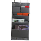 5 Pockets Over the Door Organizer and Storage Hanging with Hooks, Wall Document Holder for Closets, Families, Filing (Gray) In Australia - Darrahopens