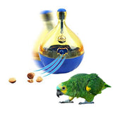 Parrot Foraging Toys Tumbler Ball with Bell,Intelligence Train Interactive Puzzle Treat Tumbler Ball for Bird Parrot Budgie
