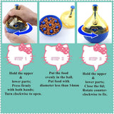 Parrot Foraging Toys Tumbler Ball with Bell,Intelligence Train Interactive Puzzle Treat Tumbler Ball for Bird Parrot Budgie