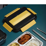 Lunch Box Stainless Steel Bento Box With Insulated Bag and Cutlery,4 Compartments,Big Bento Box for adults and Work,Lunch In Australia - Darrahopens
