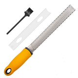 Cheese Grater, Ginger, Chocolate, With Razor-Sharp Stainless Steel Blade, Protective Cover and Cleaning brush