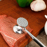 Meat Tenderizer Hammer Mallet Tool Pounder For Tenderizing Steak Beef And Poultry.With Rubber Comfort Grip Handle.Dishwasher Easy