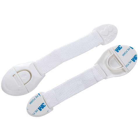 2 Pcs Baby Safety Locks Latch Toddler Proof Adjustable Latches for Cabinet Doors, Drawers, Ovens, Toilet Seats, Refrigerators In Australia - Darrahopens