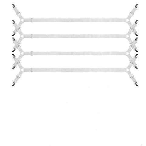 Bed Sheet Fasteners Straps - 2 Way Adjustable Crisscross Sheet Corner Holder Straps Clips Gripper Suspenders Fasteners(4Pcs) In Australia - Darrahopens