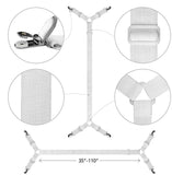 Bed Sheet Fasteners Straps - 2 Way Adjustable Crisscross Sheet Corner Holder Straps Clips Gripper Suspenders Fasteners(4Pcs) In Australia - Darrahopens