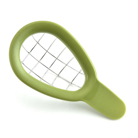 Stainless Steel Avocado Cube Maker Fruit Cutter Avocado Slicer Cuber Kiwi Dicer Chopper Kitchen Gadget Avocado Knife Peeler
