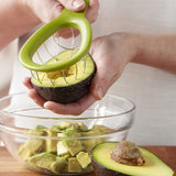 Stainless Steel Avocado Cube Maker Fruit Cutter Avocado Slicer Cuber Kiwi Dicer Chopper Kitchen Gadget Avocado Knife Peeler