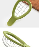 Stainless Steel Avocado Cube Maker Fruit Cutter Avocado Slicer Cuber Kiwi Dicer Chopper Kitchen Gadget Avocado Knife Peeler