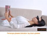 Lazy Glasses Bed Prism Glasses Spectacles Horizontal High Definition Glasses Prism Periscope Lie Down Eyeglasses for Reading