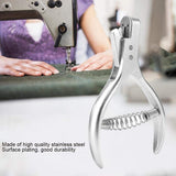 Hand Held ID Card Slot Hole Punch Metal Puncher Pliers Punching Tool for ID Card Badge PVC Photo Tag （silvery）
