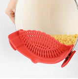 Silicone Mesh Strainer,Pot Side Draining,Household Grease Can for Kitchen with Strainer,Vegetable Strainer,Rice Drainer Strainer