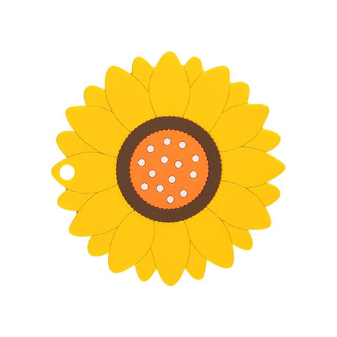 3 Pcs Yellow Sunflower Shape Coasters Flowers Heat Insulation Mat Anti-Scald Table Mat Home Accessories for Hot and Cold Drinks In Australia - Darrahopens
