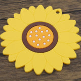 3 Pcs Yellow Sunflower Shape Coasters Flowers Heat Insulation Mat Anti-Scald Table Mat Home Accessories for Hot and Cold Drinks In Australia - Darrahopens