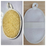 Exfoliating Loofah Sponge Pads (Pack of 2)-Natural Luffa and Terry Cloth Materials Loofa Sponge Scrubber Body Glove-Men and Women In Australia - Darrahopens