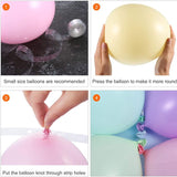 Balloon Arch Kit Balloon Garland Decorating Strip Kit 2 Rolls Balloon Tape Strips with 2 Rolls Balloon Glue(Single Hole)