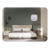 Square Retro Wall Clock in Acrylic, Contemporary Decor for Office, Living Room, Kitchen or Bathroom. Decorative Aluminum
