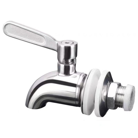 Replacement Spigot for Beverage Dispenser, Stainless Steel Spigot for Drink Dispenser, Water Dispenser Faucet, with Anti-Cloggin