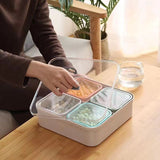 Snack Serving Tray, Appetizer Tray, 4 Compartment Food Platter Dried Fruit Tray Food Storage Containers for Fruit Cakes kitchen In Australia - Darrahopens
