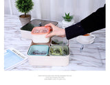 Snack Serving Tray, Appetizer Tray, 4 Compartment Food Platter Dried Fruit Tray Food Storage Containers for Fruit Cakes kitchen