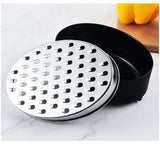 Cheese Grater Citrus Lemon Zester with Food Storage Container & Lid - Perfect For Soft Cheddar Cheeses, Ginger, Vegetables,Butter