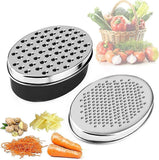 Cheese Grater Citrus Lemon Zester with Food Storage Container & Lid - Perfect For Soft Cheddar Cheeses, Ginger, Vegetables,Butter