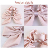 3 Pcs Hair Scrunchies Bowknot Chiffon Hair Scarf Elastics Ties Ponytail Holder Scrunchy Hair Rope Vintage Accessories for Women In Australia - Darrahopens