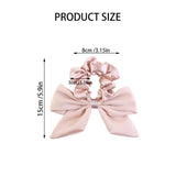 3 Pcs Hair Scrunchies Bowknot Chiffon Hair Scarf Elastics Ties Ponytail Holder Scrunchy Hair Rope Vintage Accessories for Women