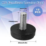 12Pack Furniture Leveling Feet Adjustable Furniture Feet Table Legs Heavy Duty Leveling Feet Screw on Furniture Levelers for Table