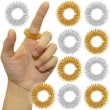 Finger Massage Ring 10 Pcs Relaxing Toy for Acupressure Therapy Releasing Stress Medicine Massager for Hands Silent Relax Reducer In Australia - Darrahopens