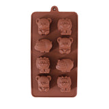 Cute Animal Silicone Baking Molds Bakeware for Halloween Theme Chocolate, Muffin Cups, Ice Cube, Soap, Wafer, Cake, Bread