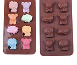 Cute Animal Silicone Baking Molds Bakeware for Halloween Theme Chocolate, Muffin Cups, Ice Cube, Soap, Wafer, Cake, Bread
