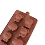 Cute Animal Silicone Baking Molds Bakeware for Halloween Theme Chocolate, Muffin Cups, Ice Cube, Soap, Wafer, Cake, Bread