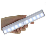 Under Cabinet Lights, Wireless Motion Sensing Stick-on Anywhere Step LED Light Bar with Magnetic Strip, Pure White, 3-Pack